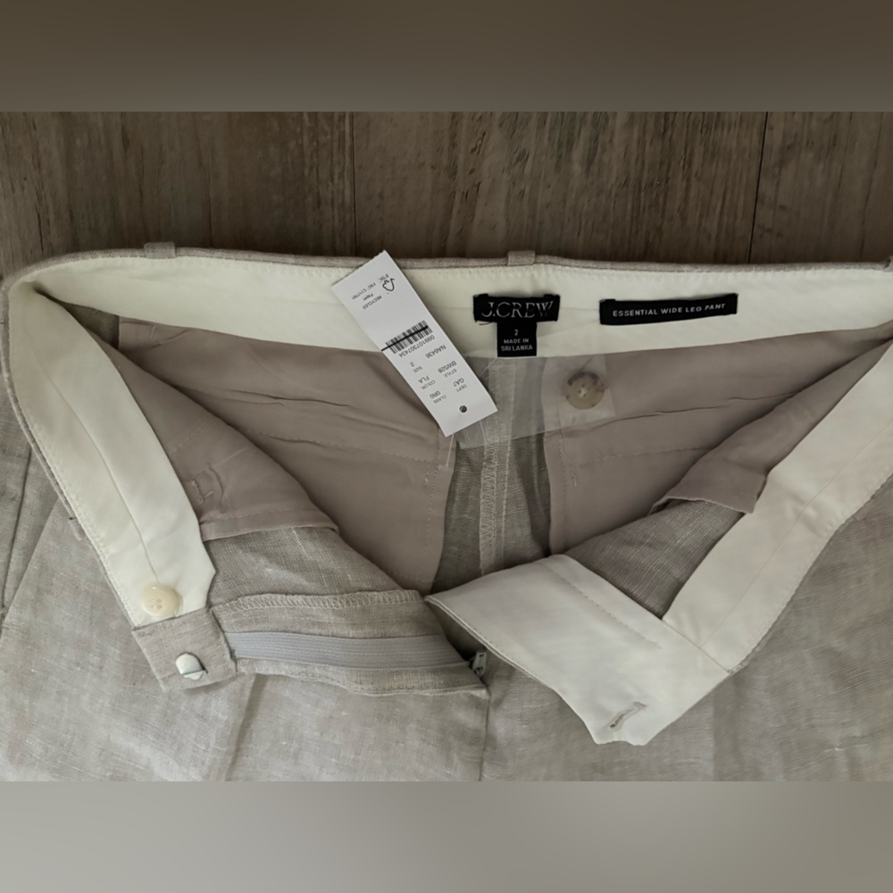 J. Crew Cream Wide Leg Pants - Picture 5 of 13